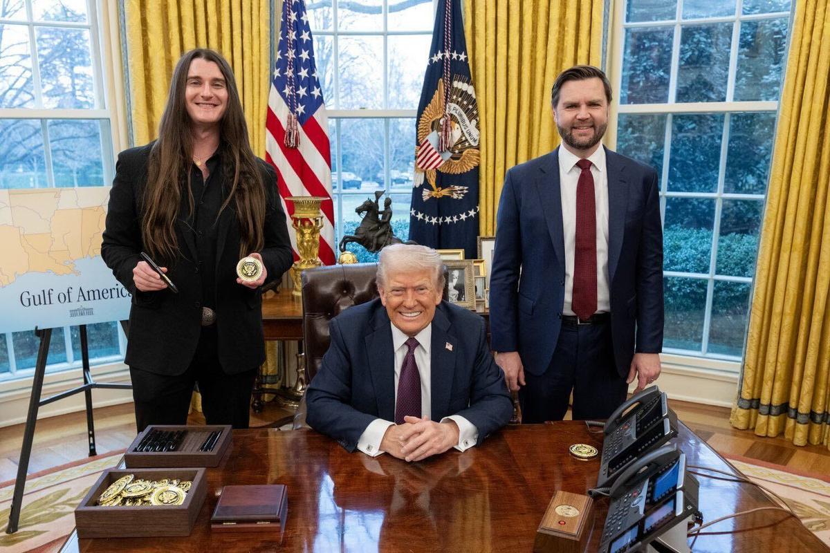 Scott Presler with President Trump and JD Vance